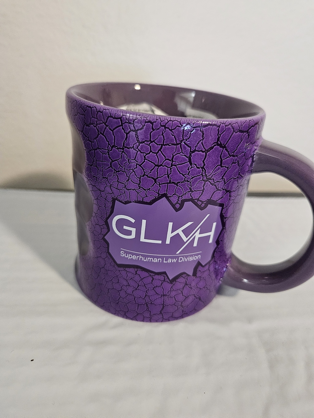 Marvel She-Hulk "GLK/H Superhuman Law Division" purple ceramic mug